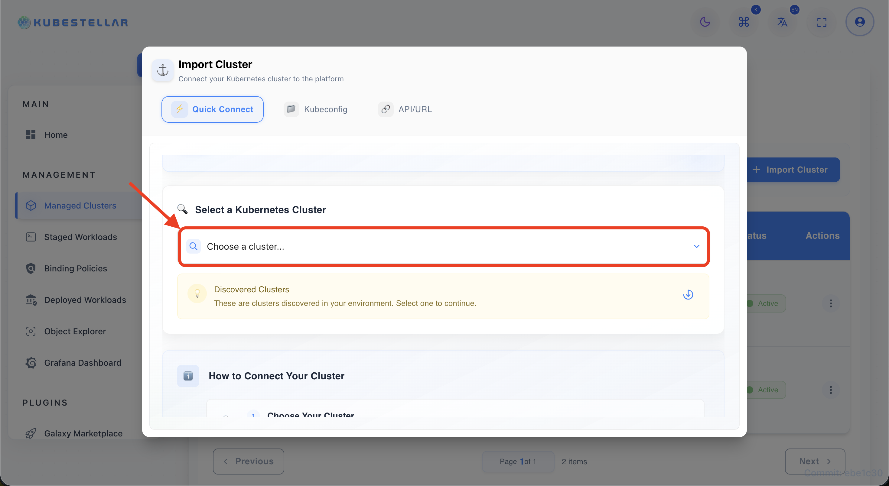 Step 4 — Auto-discovered clusters