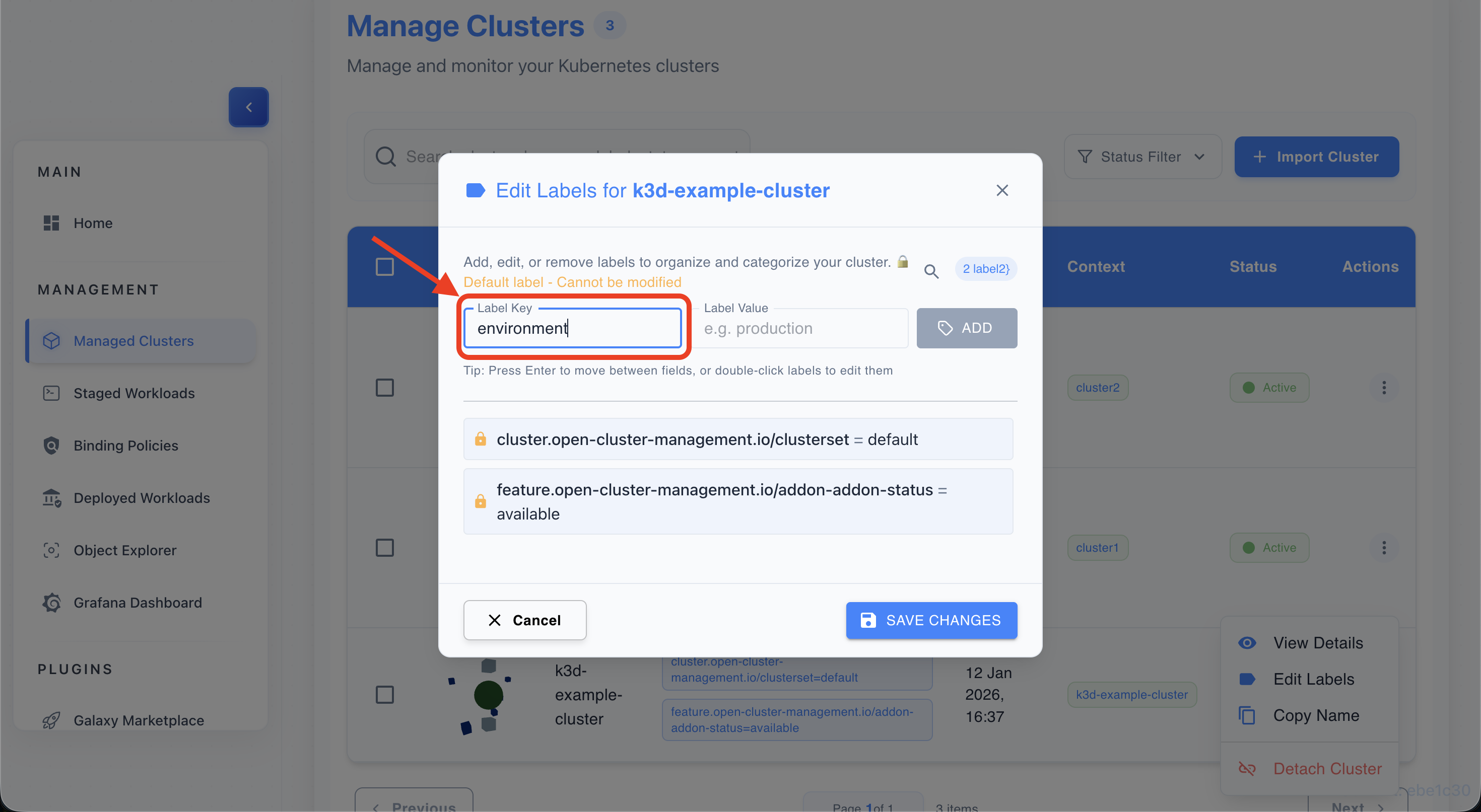 Step 4 — Enter key